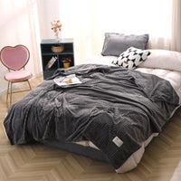 HKM-927507 Magic Velvet Flannel Blanket - Soft, Cozy Comfort in Multiple Sizes