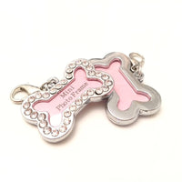 HKM-927507 Metal Dog Pendant with Diamond Bone Design for All Seasons