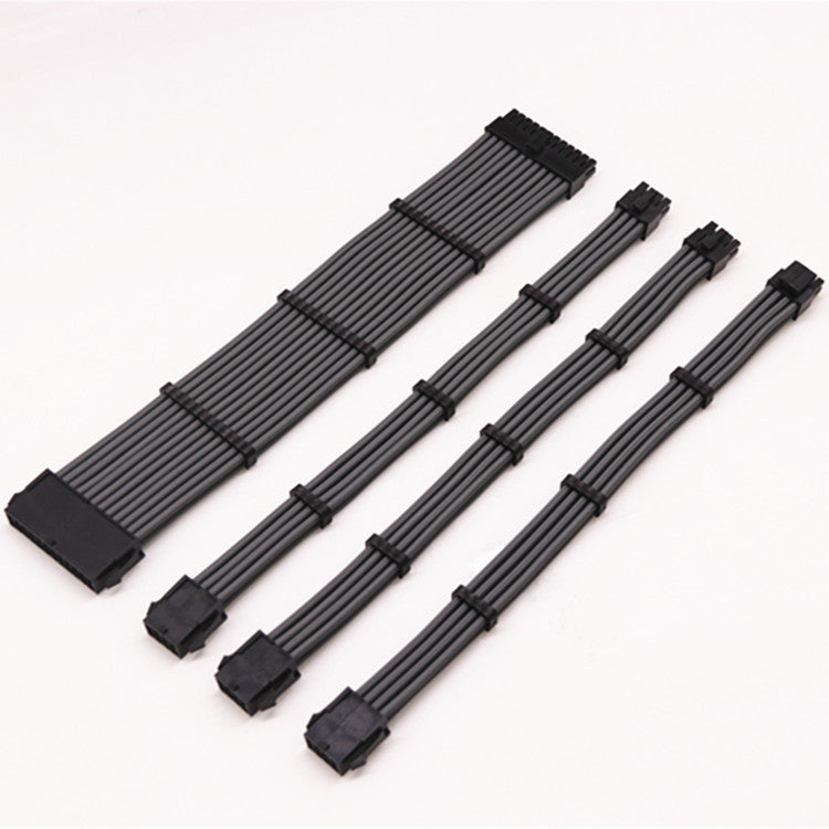 HKM-927699 Motherboard Power Extension Cable Set for ATX 24PIN, CPU 8PIN, GPU 8PIN - 1.5KW to 800W Compatibility