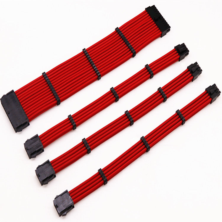 HKM-927699 Motherboard Power Extension Cable Set for ATX 24PIN, CPU 8PIN, GPU 8PIN - 1.5KW to 800W Compatibility