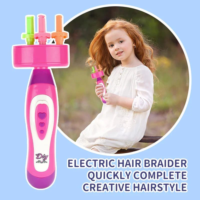 KTX-927763 Electric Hair Braider Machine for Girls with Hair Accessories - Pretend Play Dresser Set