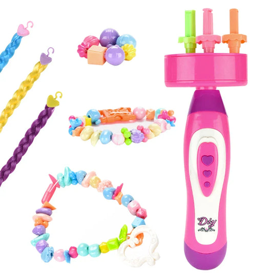 KTX-927763 Electric Hair Braider Machine for Girls with Hair Accessories - Pretend Play Dresser Set