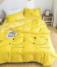 HKM-927827 Personalized Aloe Cotton 4-Piece Bedding Set in Soft Terylene Fabric