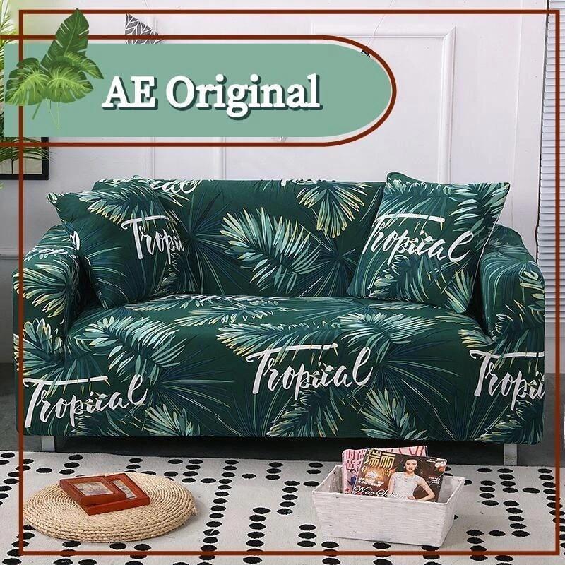 HKM-927891 Elastic All-Inclusive Sofa Cover for Various Sizes with Pillowcases