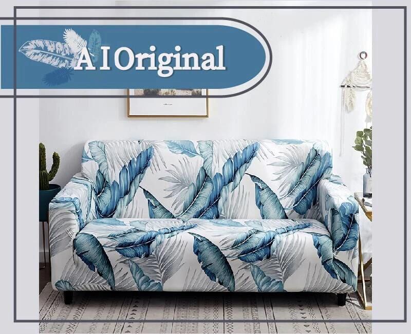 HKM-927891 Elastic All-Inclusive Sofa Cover for Various Sizes with Pillowcases