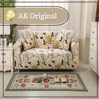 HKM-927891 Elastic All-Inclusive Sofa Cover for Various Sizes with Pillowcases