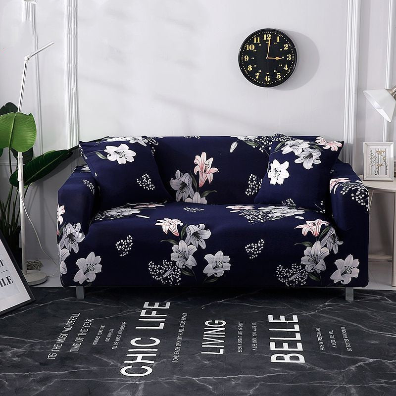 HKM-927891 Elastic All-Inclusive Sofa Cover for Various Sizes with Pillowcases