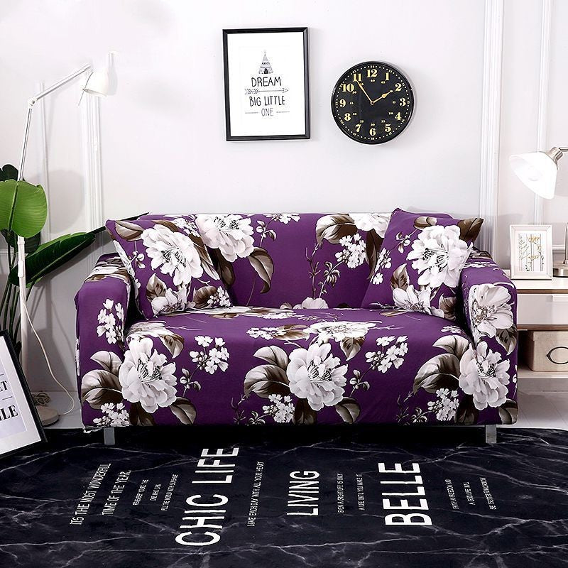 HKM-927891 Elastic All-Inclusive Sofa Cover for Various Sizes with Pillowcases