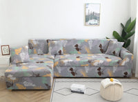 HKM-927891 Elastic All-Inclusive Sofa Cover for Various Sizes with Pillowcases