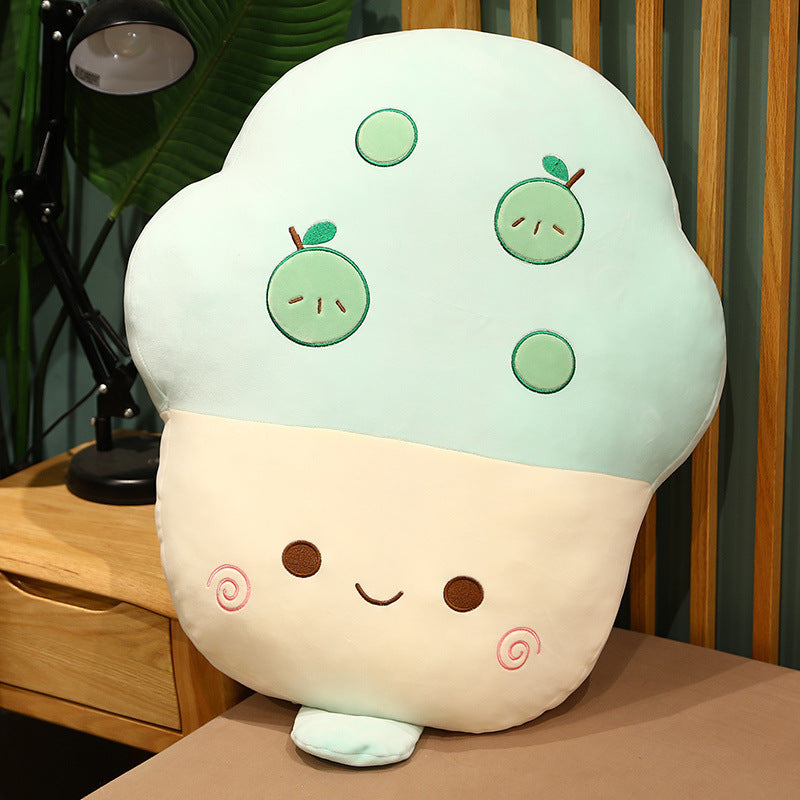 HKM-927955 Fruit Ice-Cream Plush Toy Soft Fruit Pillow for Home Sofa Decor