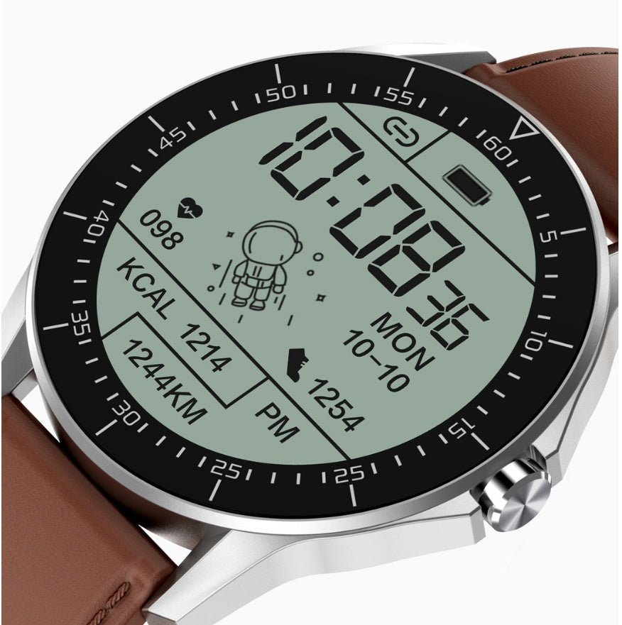HKM-928019 Smart Watch with Call Reminder, Health Monitoring, Sports Tracking, and Audio-Visual Features - Classic Silicone Strap