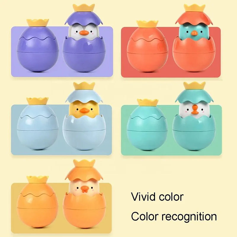 HKM-928083 2 in 1 Baby Bathtub Fishing Toy Set with Colorful Animal & Dinosaur Egg Water Play Toys for Ages 0-7 Years