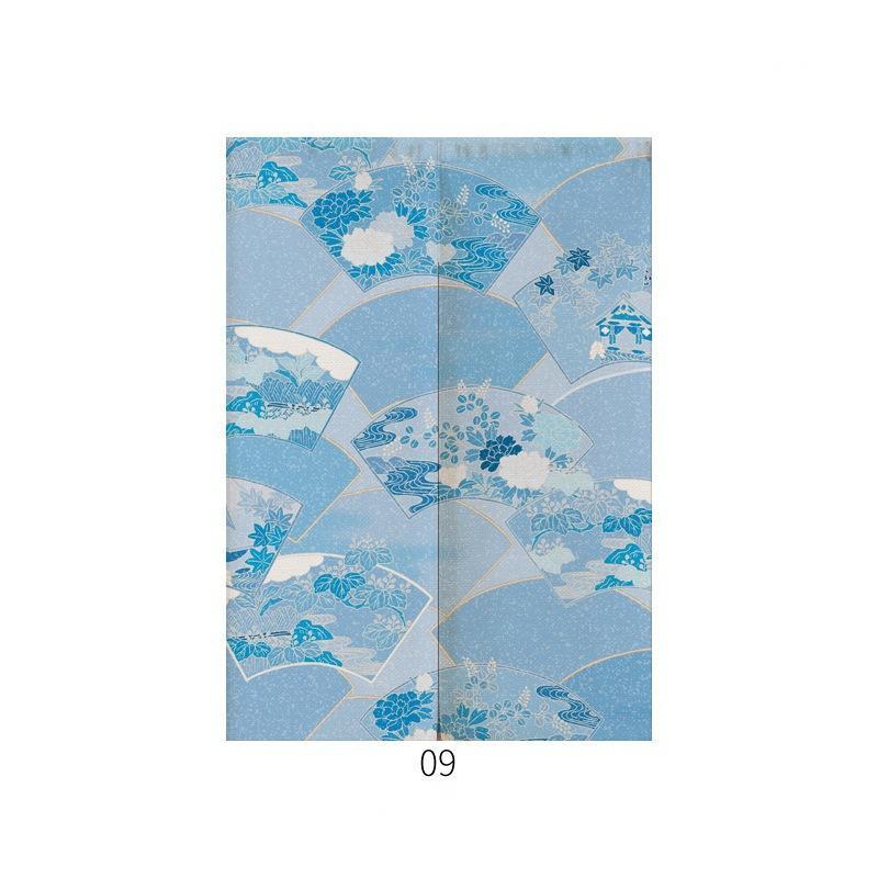 HKM-928211 Japanese Style Ukiyo-e Fabric Door Curtain - Decorative Home Entrance Drapery (Multiple Sizes Available)