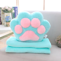 HKM-928339 Air Conditioning Plush Blanket with Pillow – Soft Flannel, Multiple Colors Available