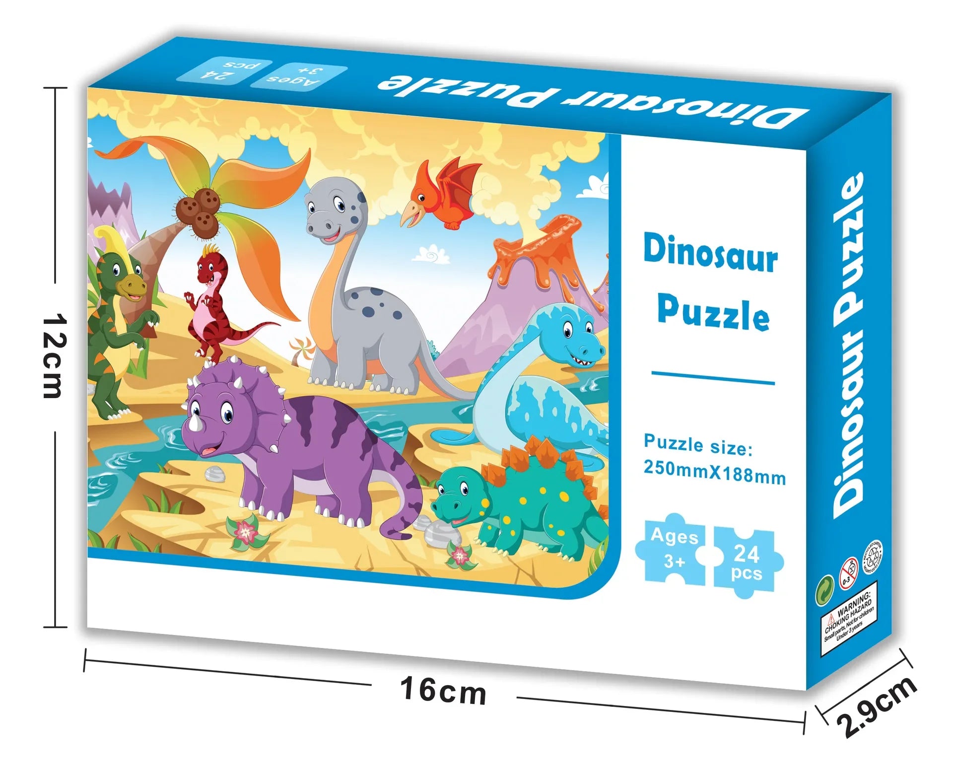 HKM-928659 24 Piece Cardboard Animal Shape Jigsaw Puzzle for Children - Educational DIY Toy