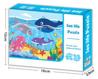 HKM-928659 24 Piece Cardboard Animal Shape Jigsaw Puzzle for Children - Educational DIY Toy