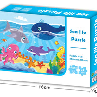 HKM-928659 24 Piece Cardboard Animal Shape Jigsaw Puzzle for Children - Educational DIY Toy