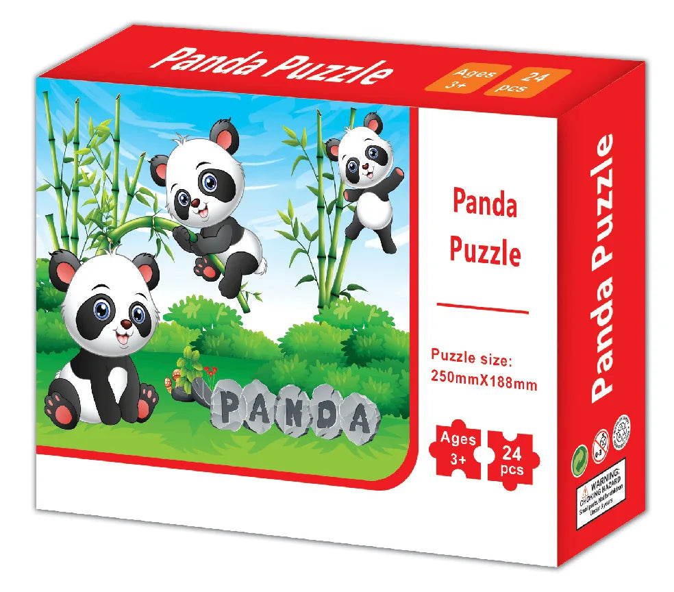 HKM-928659 24 Piece Cardboard Animal Shape Jigsaw Puzzle for Children - Educational DIY Toy