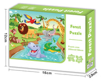 HKM-928659 24 Piece Cardboard Animal Shape Jigsaw Puzzle for Children - Educational DIY Toy