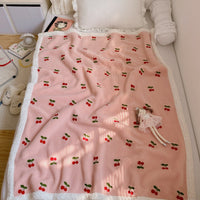 HKM-928659 Reversible Lamb Velvet Blanket for Kids - Cozy Cartoon Designs in Various Colors and Sizes