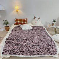 HKM-928659 Reversible Lamb Velvet Blanket for Kids - Cozy Cartoon Designs in Various Colors and Sizes