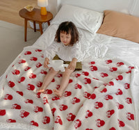 HKM-928659 Reversible Lamb Velvet Blanket for Kids - Cozy Cartoon Designs in Various Colors and Sizes