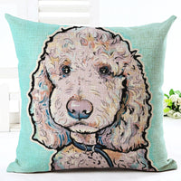 HKM-928723 Printed Cotton and Linen Pillowcase for Living Room, Bedroom, and Study Room - 45x45 cm