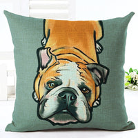 HKM-928723 Printed Cotton and Linen Pillowcase for Living Room, Bedroom, and Study Room - 45x45 cm