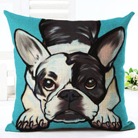 HKM-928723 Printed Cotton and Linen Pillowcase for Living Room, Bedroom, and Study Room - 45x45 cm