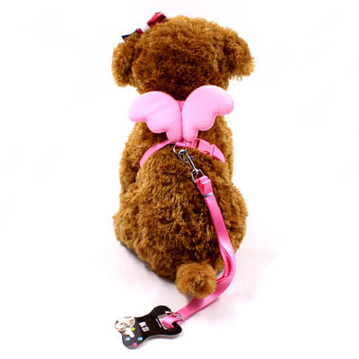 HKM-928851 Little Angel Wings Dog Leash and Chest Strap in Multiple Colors