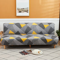 HKM-929043 Sofa Cover for Armrestless Sofa Bed - Modern Fabric Design in Multiple Colors