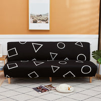 HKM-929043 Sofa Cover for Armrestless Sofa Bed - Modern Fabric Design in Multiple Colors