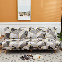 HKM-929043 Sofa Cover for Armrestless Sofa Bed - Modern Fabric Design in Multiple Colors