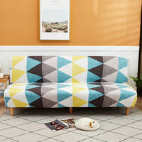 HKM-929043 Sofa Cover for Armrestless Sofa Bed - Modern Fabric Design in Multiple Colors