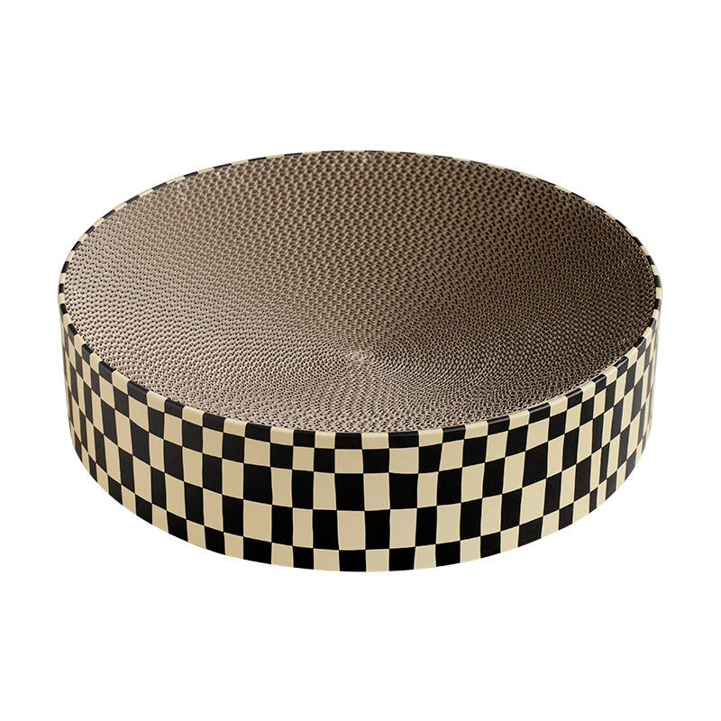 HKM-929171 Durable Round Corrugated Paper Cat Scratching Board - Set of 2