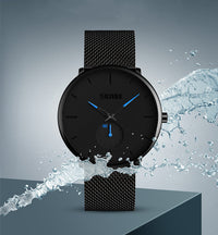 HKM-929171 Men's Waterproof Fashion Watch with Steel Band and Japanese Quartz Movement - Model 9185