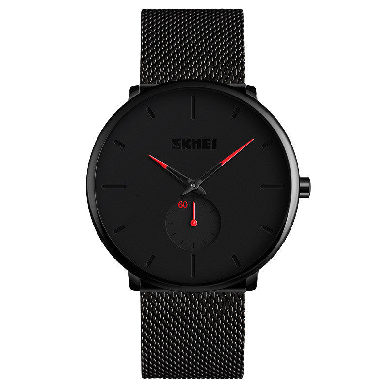 HKM-929171 Men's Waterproof Fashion Watch with Steel Band and Japanese Quartz Movement - Model 9185