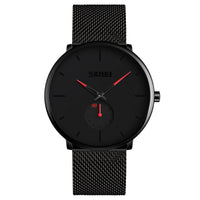 HKM-929171 Men's Waterproof Fashion Watch with Steel Band and Japanese Quartz Movement - Model 9185