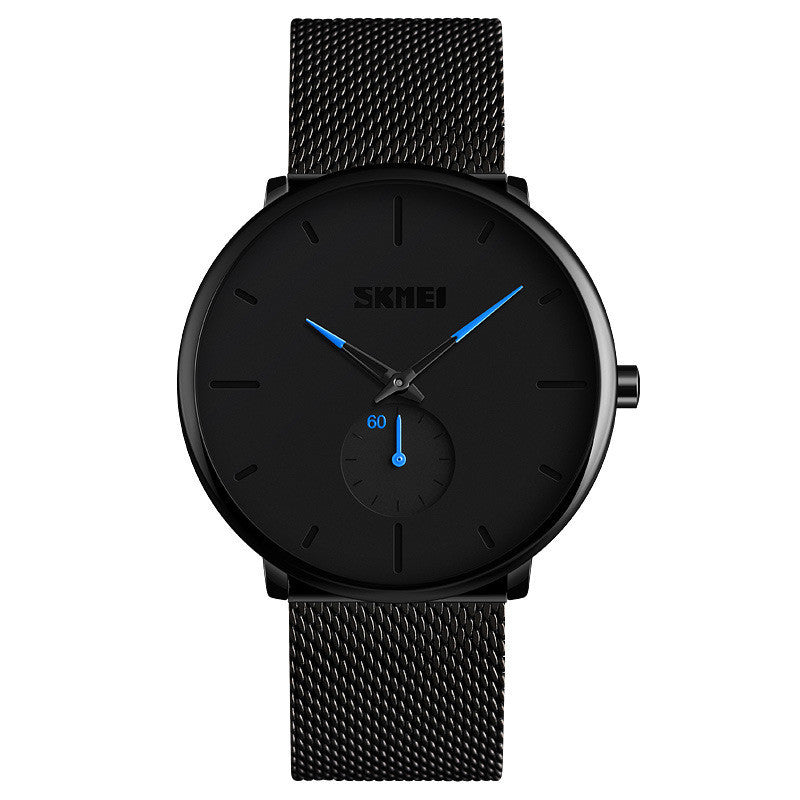 HKM-929171 Men's Waterproof Fashion Watch with Steel Band and Japanese Quartz Movement - Model 9185
