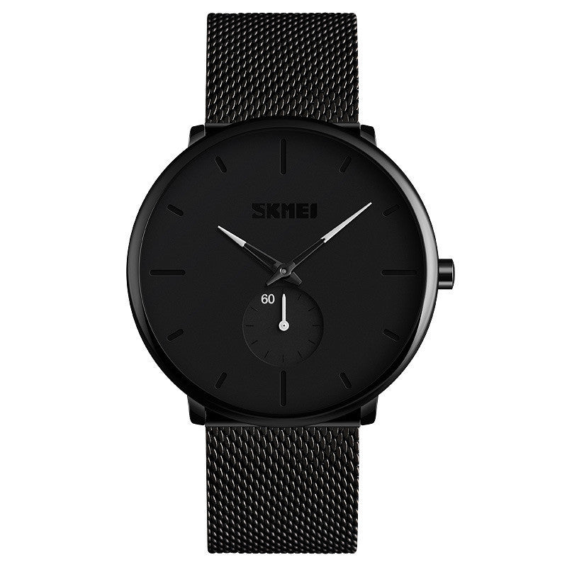 HKM-929171 Men's Waterproof Fashion Watch with Steel Band and Japanese Quartz Movement - Model 9185