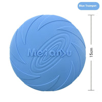 HKM-929299 Outdoor Dog Walking Rubber Frisbee Toy - Available in Various Colors and Sizes