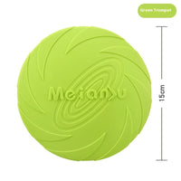 HKM-929299 Outdoor Dog Walking Rubber Frisbee Toy - Available in Various Colors and Sizes