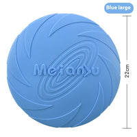 HKM-929299 Outdoor Dog Walking Rubber Frisbee Toy - Available in Various Colors and Sizes