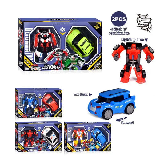 Transforming Robot Model Car Toy for Kids - Educational STEM Building Playset, Unisex, Ages 2-4