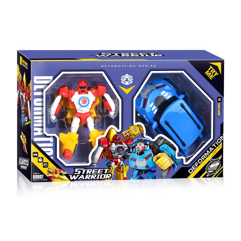 Transforming Robot Model Car Toy for Kids - Educational STEM Building Playset, Unisex, Ages 2-4