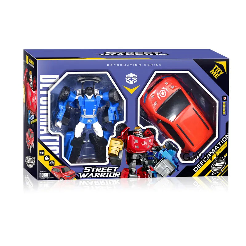 Transforming Robot Model Car Toy for Kids - Educational STEM Building Playset, Unisex, Ages 2-4