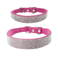 HKM-929363 Adjustable Suede Leather Dog Collar Leash Set