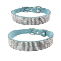 HKM-929363 Adjustable Suede Leather Dog Collar Leash Set