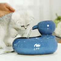 HKM-929427 Cat Ceramic Automatic Circulating Water Dispenser Pet Filter Water Dispenser