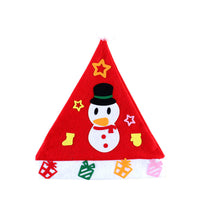 HKM-929427 DIY Christmas Hat for Kids - Festive Nonwoven Holiday Headwear - Perfect for Nursery School Celebrations and Family Fun